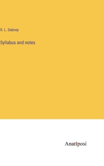 Syllabus and notes