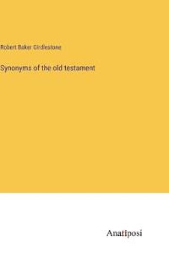 Synonyms of the old testament