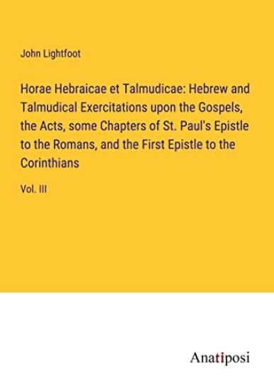 Horae Hebraicae et Talmudicae