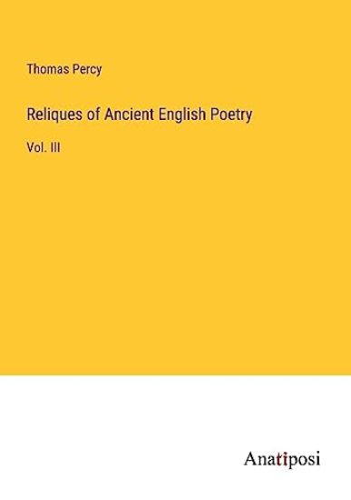 Reliques of Ancient English Poetry