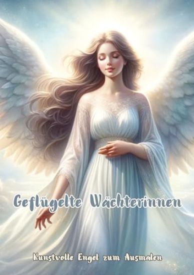 Geflügelte Wächterinnen: Kunstvolle Engel zum Ausmalen