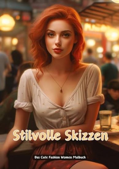 Stilvolle Skizzen: Das Cute Fashion Women Malbuch
