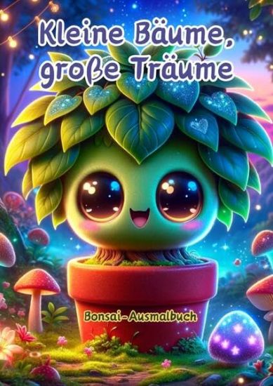 Kleine Bäume, große Träume: Bonsai-Ausmalbuch