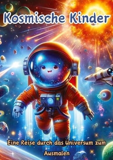 Kosmische Kinder: Eine Reise durch das Universum zum Ausmalen