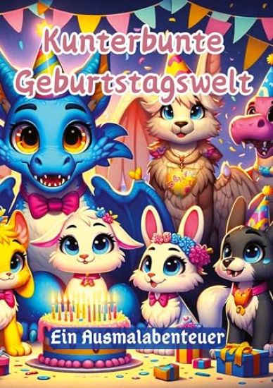 Kunterbunte Geburtstagswelt: Ein Ausmalabenteuer