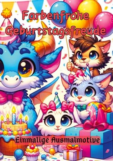 Farbenfrohe Geburtstagsfreude: Einmalige Ausmalmotive