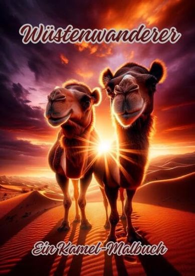 Wüstenwanderer: Ein Kamel-Malbuch