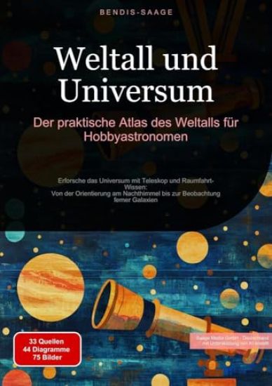 Weltall und Universum: Der praktische Atlas des Weltalls für Hobbyastronomen: Erforsche das Universum mit Teleskop und Raumfahrt-Wissen: Von der Orien