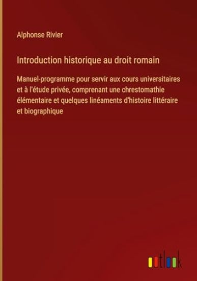 Introduction historique au droit romain