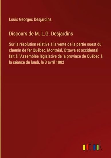 Discours de M. L.G. Desjardins