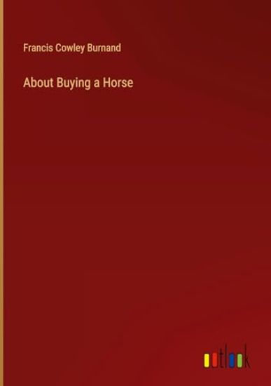 About Buying a Horse