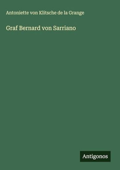 Graf Bernard von Sarriano
