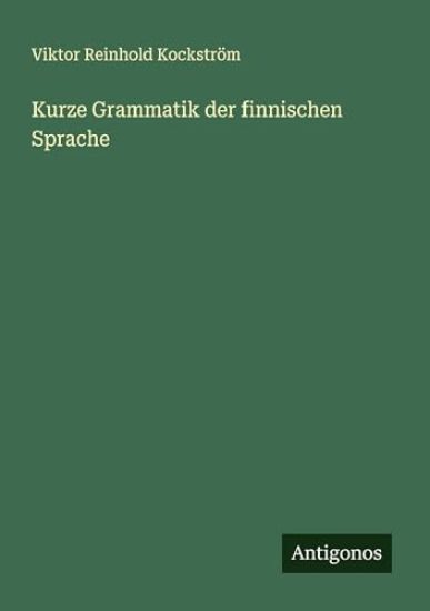 Kurze Grammatik der finnischen Sprache