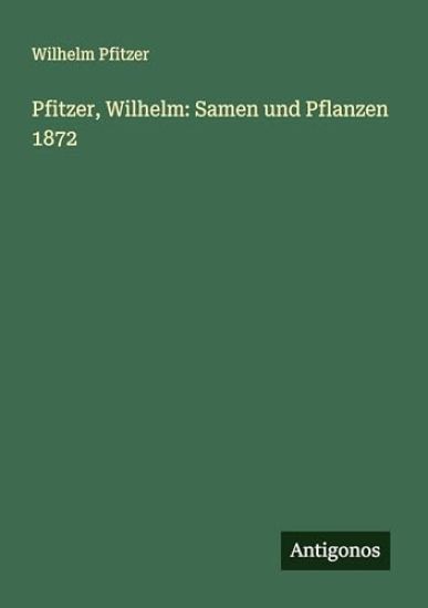 Pfitzer, Wilhelm