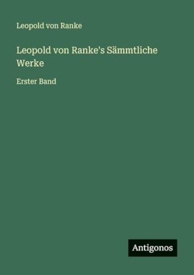 Leopold von Ranke's Sämmtliche Werke