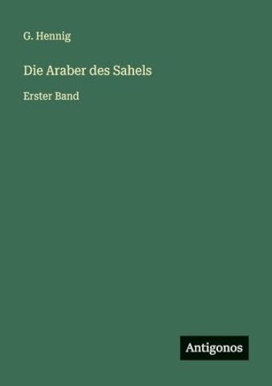 Hennig, G: Araber des Sahels