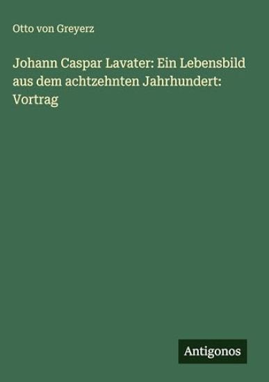 Johann Caspar Lavater