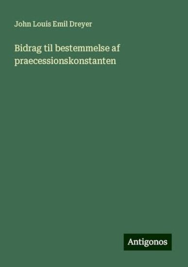 Bidrag til bestemmelse af praecessionskonstanten