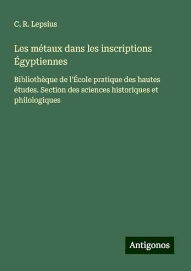 Les métaux dans les inscriptions Égyptiennes