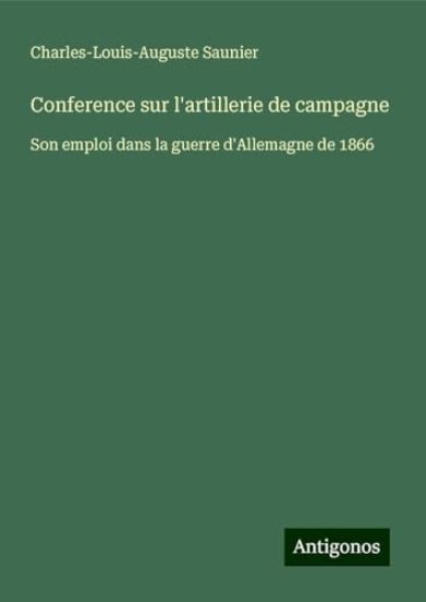 Conference sur l'artillerie de campagne