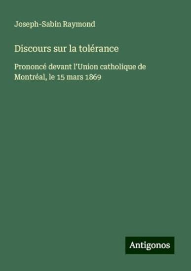 Discours sur la tolérance