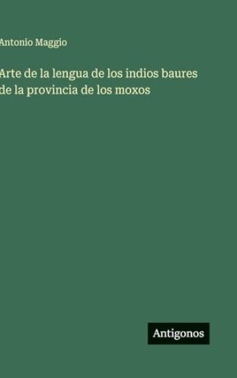 Arte de la lengua de los indios baures de la provincia de los moxos