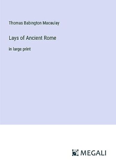 Lays of Ancient Rome
