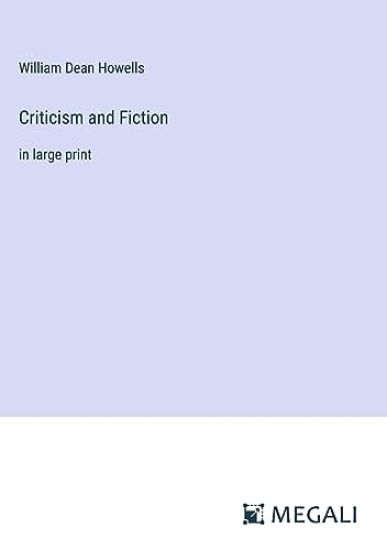 Criticism and Fiction