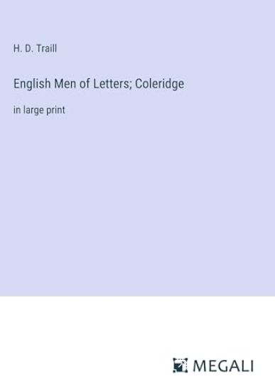 English Men of Letters; Coleridge