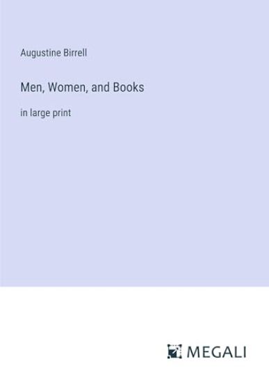 Men, Women, and Books