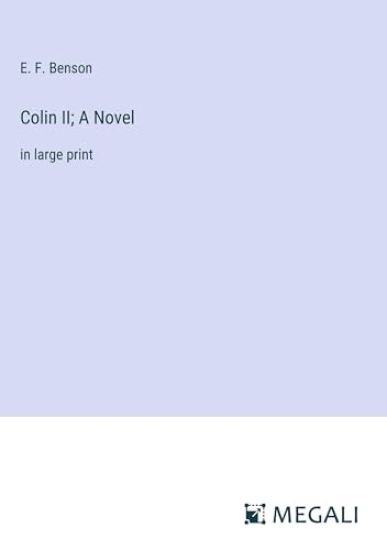 Colin II; A Novel
