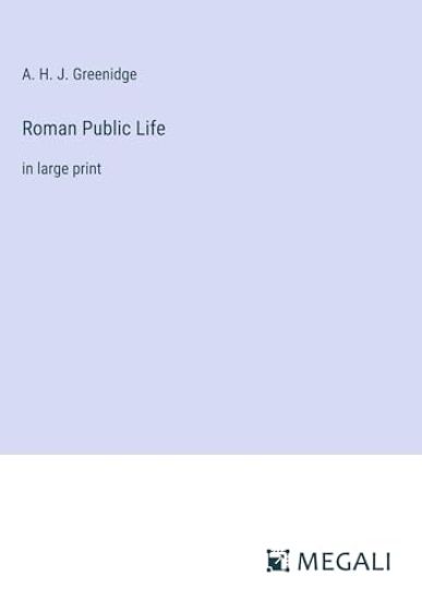Roman Public Life