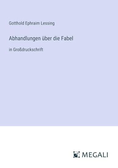 Abhandlungen ?ber die Fabel