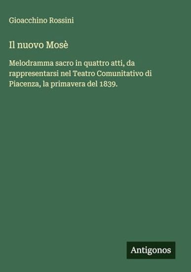Il nuovo Mosè
