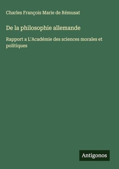 De la philosophie allemande