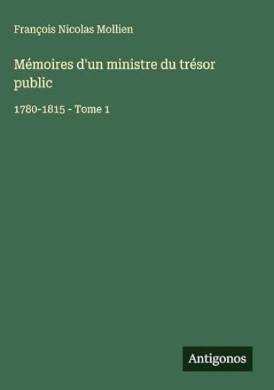 Mémoires d'un ministre du trésor public