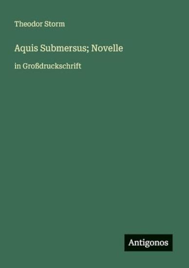 Aquis Submersus; Novelle