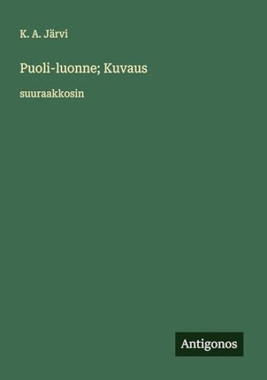 Kansikuva: Puoli-luonne; Kuvaus