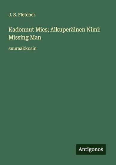 Kansikuva: Kadonnut Mies; Alkuperäinen Nimi