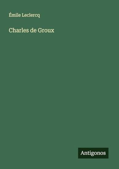 Charles de Groux