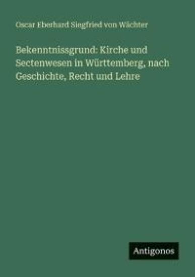 Bekenntnissgrund