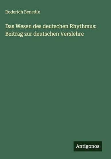 Das Wesen des deutschen Rhythmus