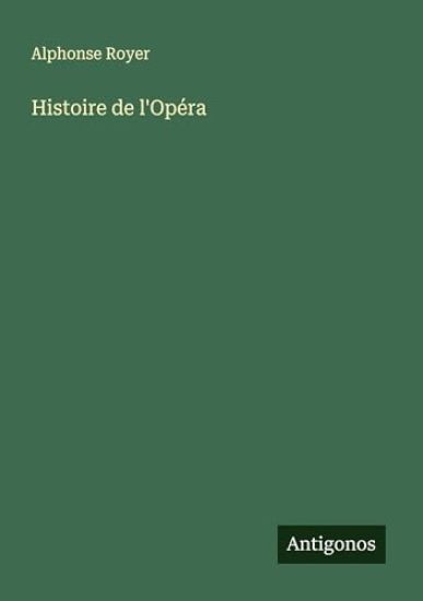 Histoire de l'Opéra