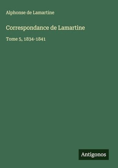 Correspondance de Lamartine