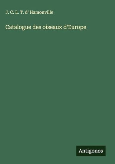 Catalogue des oiseaux d'Europe