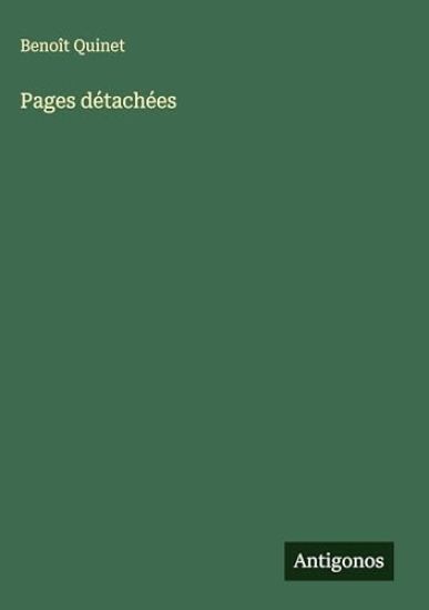 Quinet, B: Pages détachées