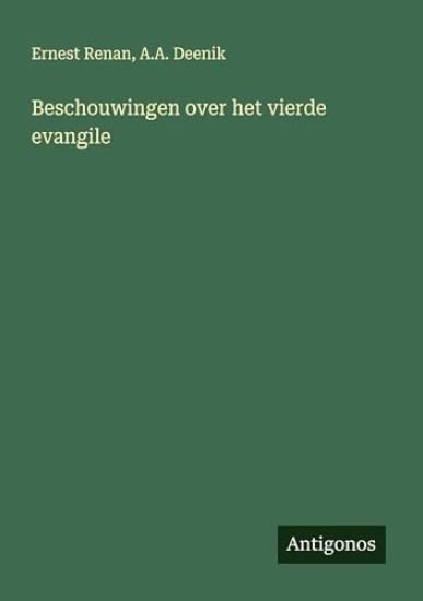 Beschouwingen over het vierde evangile