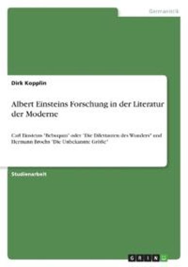 Albert Einsteins Forschung in der Literatur der Moderne