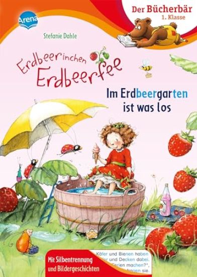 Erdbeerinchen Erdbeerfee. Im Erdbeergarten ist was los