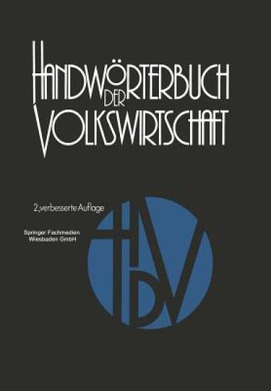 Handwörterbuch der Volkswirtschaft